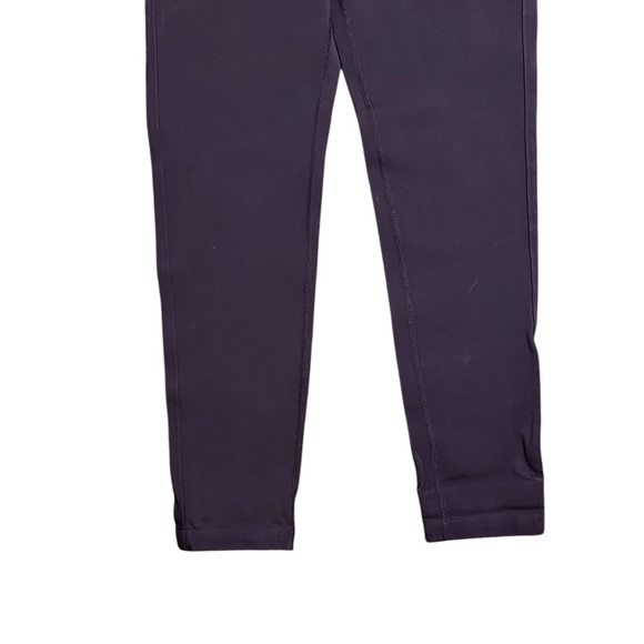 Lululemon Womens Soft Pants 5 Pocket Zip Front Tapered Leg Plum Purple Size 2 - Picture 3 of 6